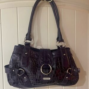 Vintage Y2K faux croc leather Shoulder Bag hobo bag